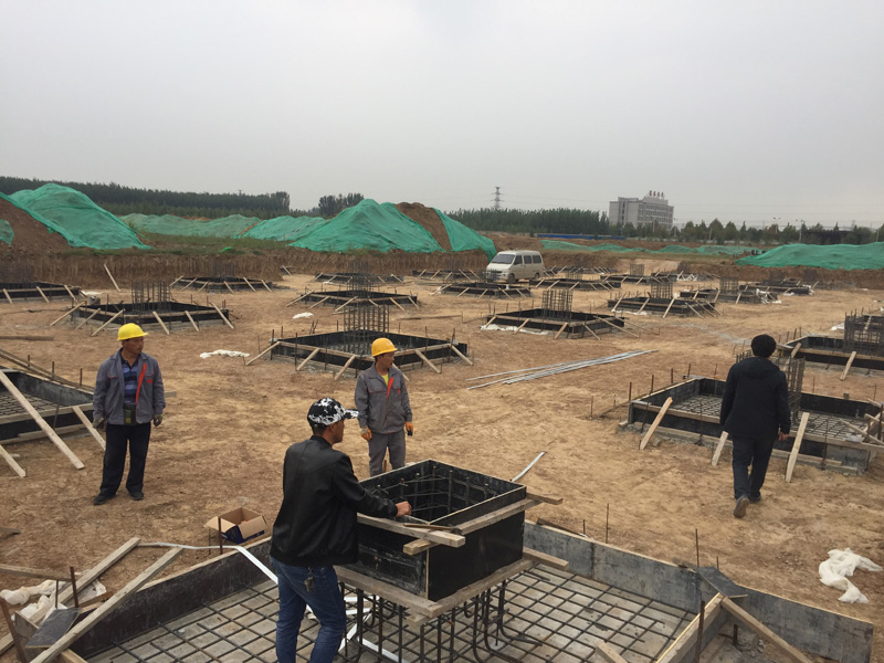 鋼構車間基礎施工